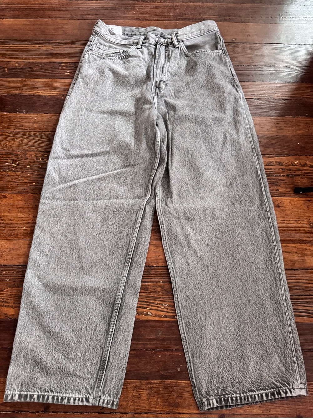 H&M Super Baggy Fit Jeans Size 31x32 Gray Denim 100% Cotton